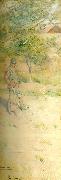 Carl Larsson tradgardsbild oil painting